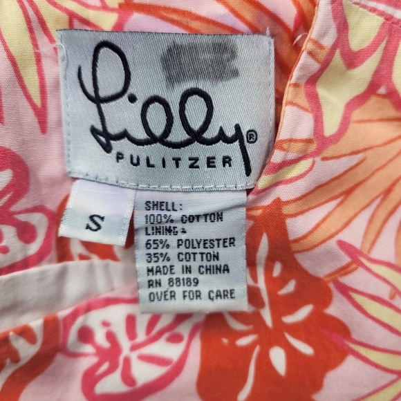 Lilly Pulitzer Dress Vintage Hereon There Shift Front Pockets Sleeveles Size S - Picture 9 of 9
